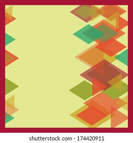 Invitation card in hipster style