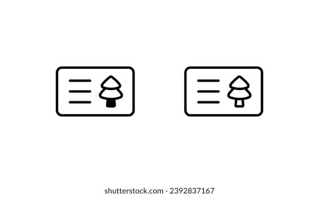 Diseño de icono de tarjeta de invitación con ilustración de fondo blanco