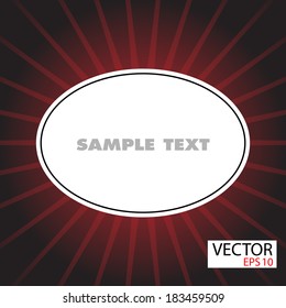 Invitation Card with Label. Illustration