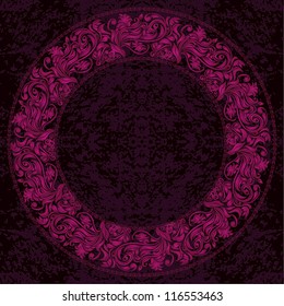 Invitation card with lace ornament.