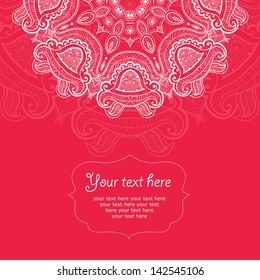 Invitation card with lace ornament_6