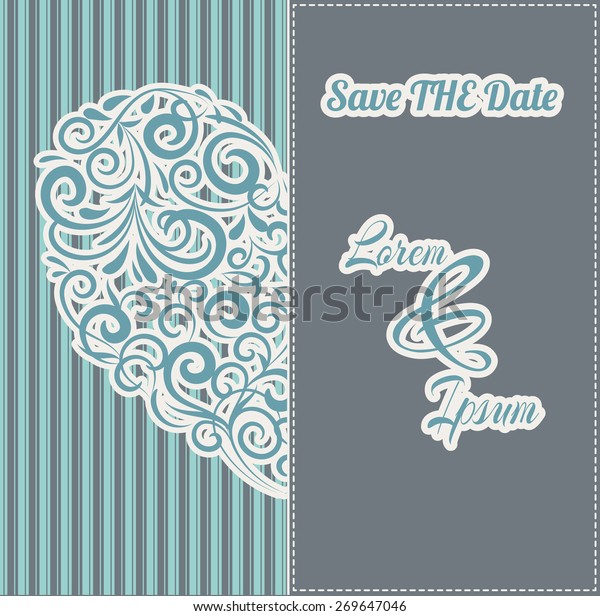 Invitation card line drawing design elements vintage\
dividers. Vector illustration. Can use for wedding invitations.\
