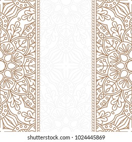 Invitation card with mandala.