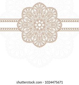 Einladungskarte mit Mandala.
