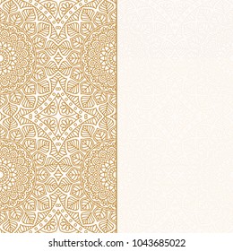 Invitation card with mandala.