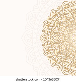 Invitation card with mandala.