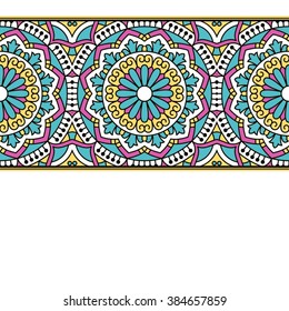 Invitation card with mandala.