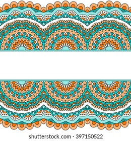 Invitation card with mandala.