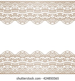 Invitation card with mandala.