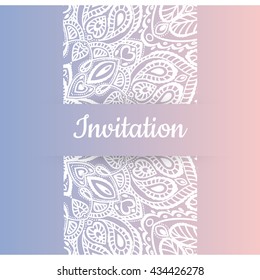  invitation card. mandala