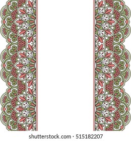 Invitation card with mandala.