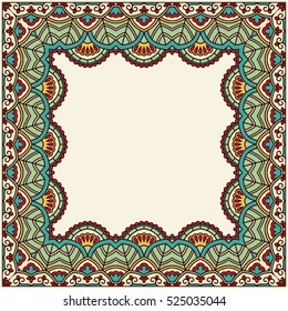 Invitation card with mandala.