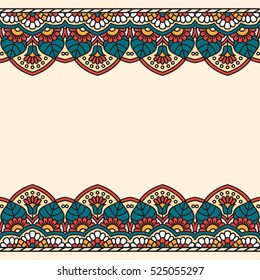 Invitation card with mandala.
