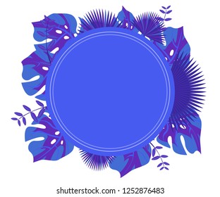 invitation card monstera proton purple, background tropical leaves plastic pink, flower frame monstera ufo green