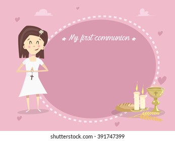 Invitation card My first communion