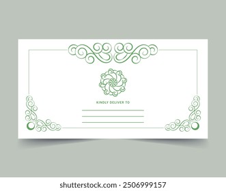 Invitation Card with Ornamental Logo