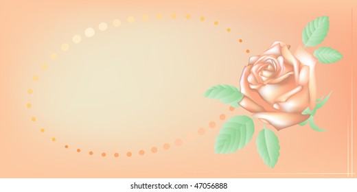 Invitation card in pastel hues. Vector illustration. Gradient meshes.