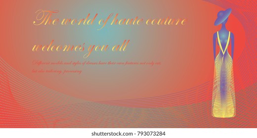 invitation card with a red gradient