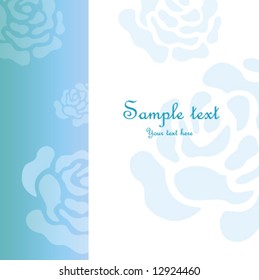 Tarjeta de invitación con rosas
