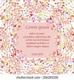 Invitation card, save the date card. Vector illustration.