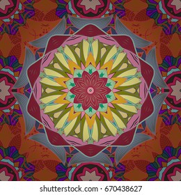 For invitation card, scrapbook, banner, postcard, tattoo, yoga, boho, magic, carpet, tile or lace. 