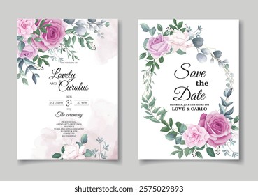 Invitation Card Set. Illustrator and designer. Wedding Invites, save the date, Birthday Invites, Video Invites, E-Cards.