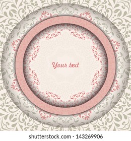 invitation card with space for your text. eps10
