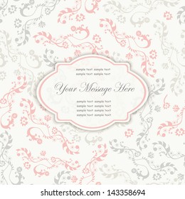 invitation card with space for your text