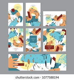 invitation card tamplate abstract