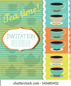 Invitation card for tea party
