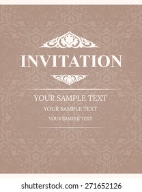 Invitation Card Template Stock Vector (Royalty Free) 271652126