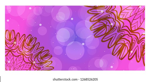 Invitation Or Card Template With Floral Mandala Pattern. For Wedding, Greeting Cards, Birthday Invitation. Vector Illustration.