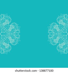 Invitation card. Template frame design for card.