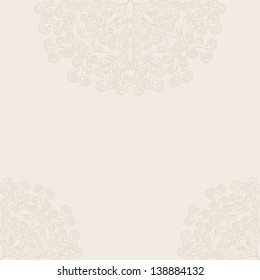 Invitation card. Template frame design for card.