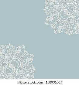 Invitation card. Template frame design for card.