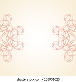 Invitation card. Template frame design for card.