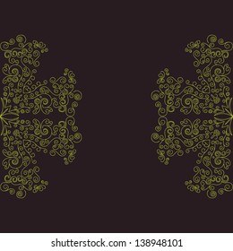 Invitation card. Template frame design for card.