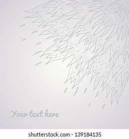 Invitation card. Template frame design for card.