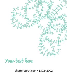 Invitation card. Template frame design for card.