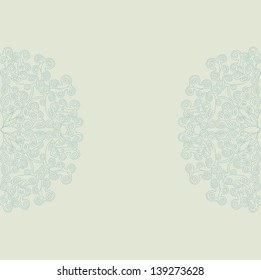 Invitation card. Template frame design for card.