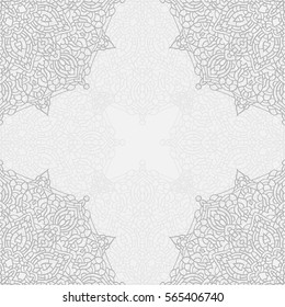 Invitation card. Template frame design for card. Vintage Lace Doily. Can be used for packaging, invitations, decoration, bag template, print for packet, cup.