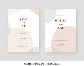 Plantilla de tarjeta de invitación. Diseño de la plantilla de la tarjeta de invitación para bodas. Fondo de diseño decorativo vectorial.