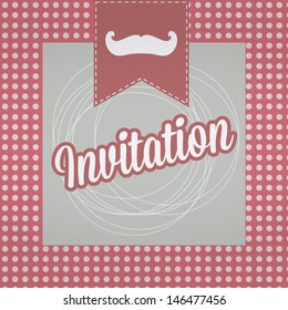 invitation card template vector illustration 