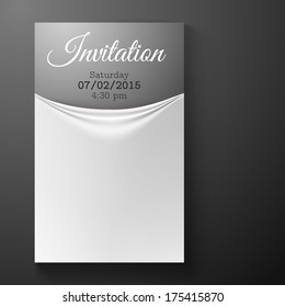 Invitation card template. Vector illustration