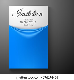 Invitation card template. Vector illustration