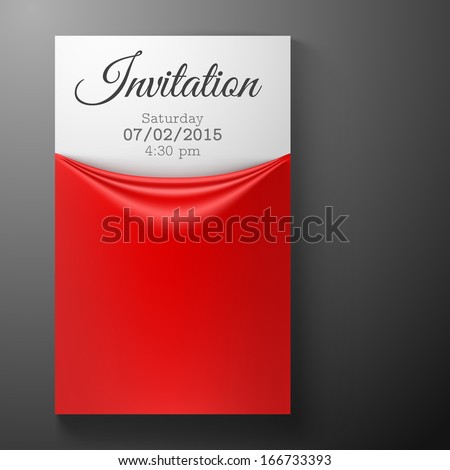 Invitation card template. Vector illustration