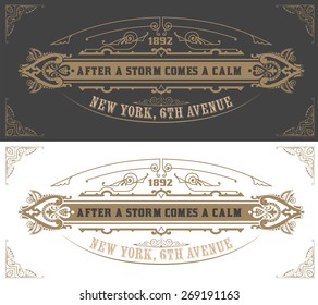 Plantilla de tarjeta de invitación. Fondo vectorial vintage. con florecientes adornos caligráficos y tipográficos retro.