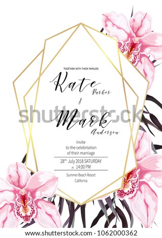 invitation card template wedding save date stock vector royalty