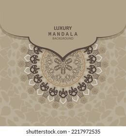 plantillas de tarjetas de invitación con estampado dorado y cristales color de fondo mandala de lujo con un patrón arebesco dorado estilo árabe islámico oriental. mandala decorativa de estilo ramadán, pancarta de volante