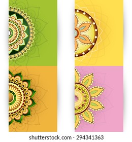 Invitation card templates set